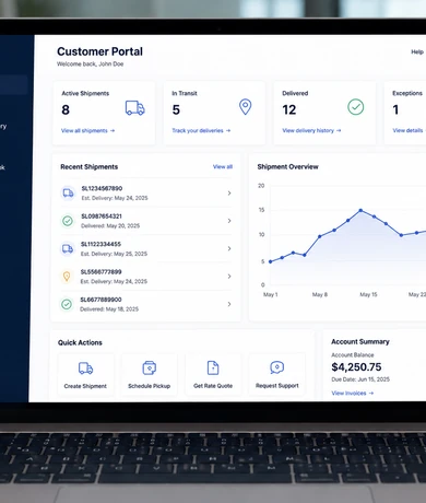 Swiftline customer portal access guidance visual