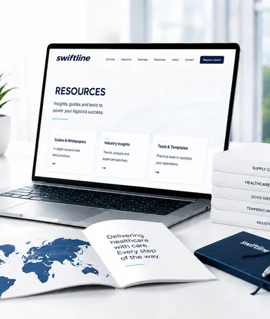 Swiftline resources and courier workflow planning visual